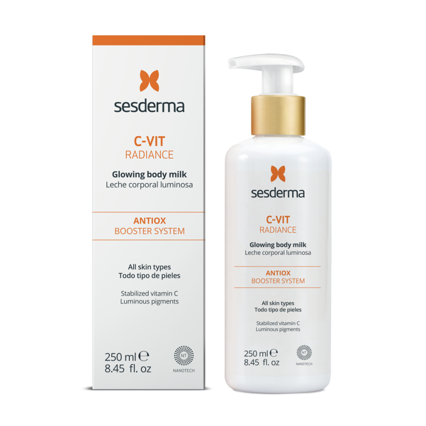 C-VIT RADIANCE Glowing body milk – Молочко для тела для сияния кожи, 250 мл