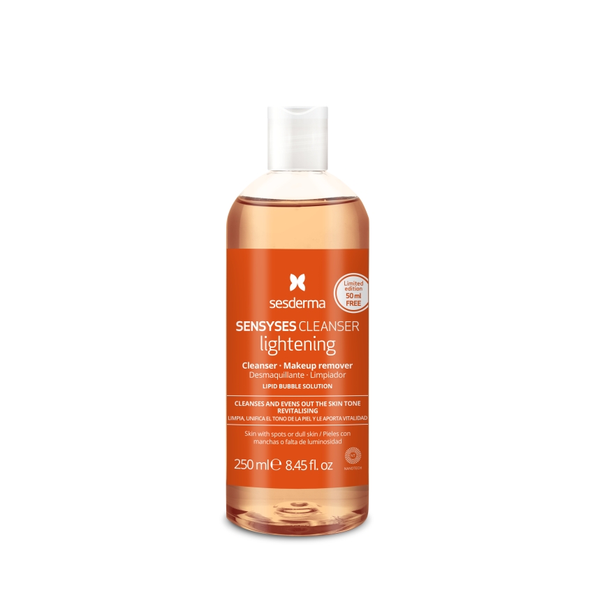 SENSYSES CLEANSER Lightening – Лосьон липосомальный для снятия макияжа для пигментированной и тусклой кожи, 200 мл